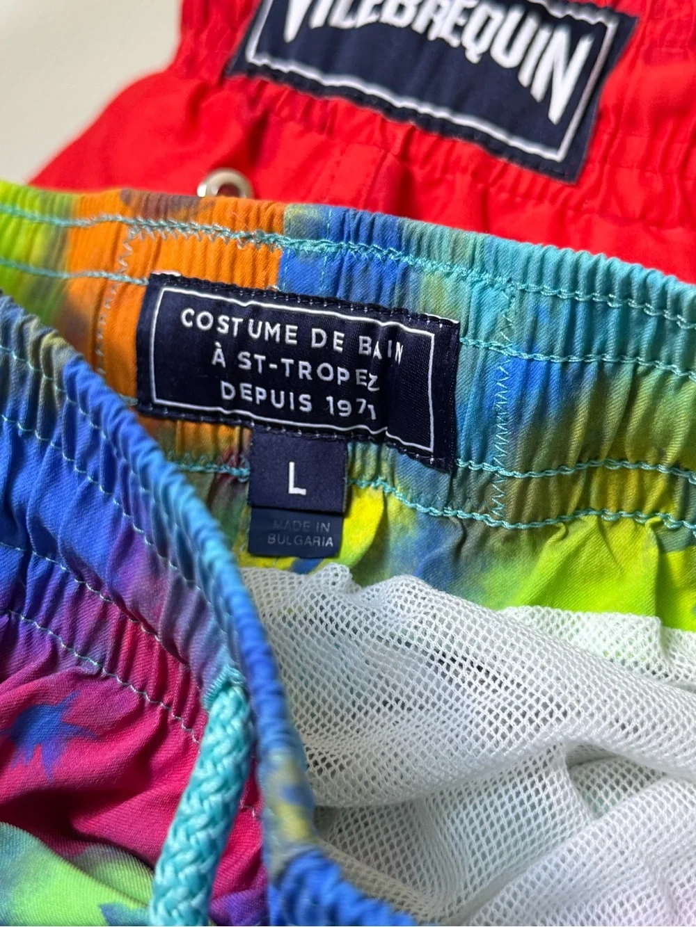 Vilebrequin Men Rainbow Tie-Dye Swim Shorts